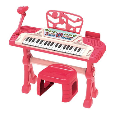 (Net)Electronic Piano Large Set Microphone Chair Piano For Children