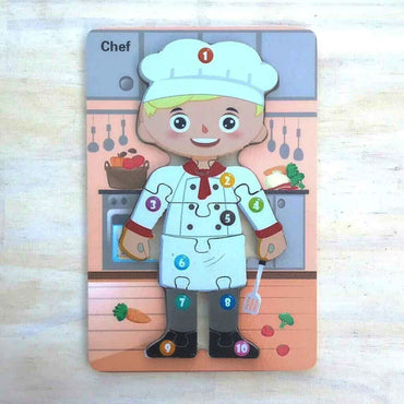 Captivating Wooden Animal and Dinosaur Puzzle Collection