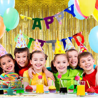 Gold Foil Fringe Curtain For Party  Decorations 1m x 2m / 223530