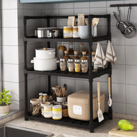 Kitchen Storage Organizer Three-Layer Spice Rack Multi-Functional Storage Rack for Home Kitchen Countertop Bathroom Organizer for Cosmetics and Home Supplies / 6617-3
