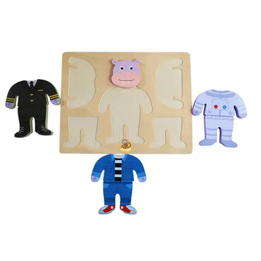 Wooden Dress-up Puzzle Set - Change Clothes Games for Kids