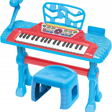 (Net)Electronic Piano Large Set Microphone Chair Piano For Children