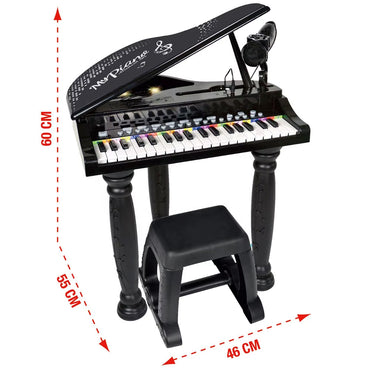 (Net) Electronic Piano Keyboard with Microphone and Phone Connection