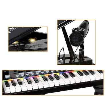 (Net) Electronic Piano Keyboard with Microphone and Phone Connection