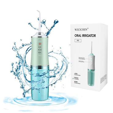 (Net) New PPS Oral Irrigator Cordless Water Flosser Dental Waterproof 4 HEAD / 521485