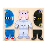 Wooden Dress-up Puzzle Set - Change Clothes Games for Kids