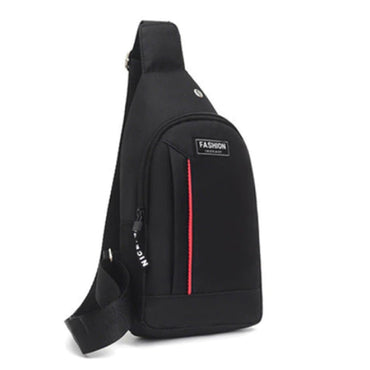 Men Single Shoulder Crossbody color black