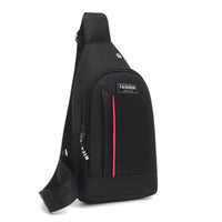 Men Single Shoulder Crossbody color black