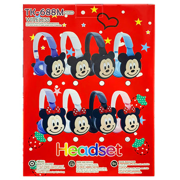 (Net) Wireless Mickey and Minnie Mouse Bluetooth Headphones / TK-688M