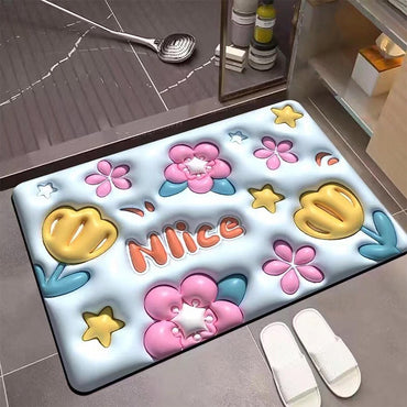 Premium 3D Design Water-Absorbent Mat