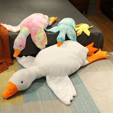 Nice Goose Stuffed Animal Pillow Toy, Cute Giant White Goose Stuffed Animal Duck Plush Pillow,Super Soft Hugging Pillow - 130CM / LARGE