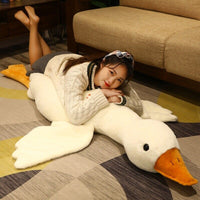 Nice Goose Stuffed Animal Pillow Toy, Cute Giant White Goose Stuffed Animal Duck Plush Pillow,Super Soft Hugging Pillow - 130CM / LARGE