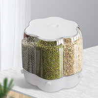 (NET) 6-Compartment Grain Storage Container
