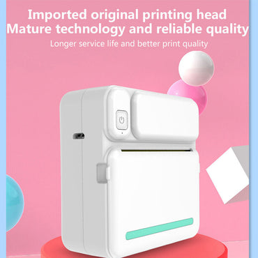 (Net) C19 English Version APP Mini Portable Printer Wireless BT 200dpi Photo Label Memo Wrong Question Printing / 9080