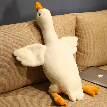 Nice Goose Stuffed Animal Pillow Toy, Cute Giant White Goose Stuffed Animal Duck Plush Pillow,Super Soft Hugging Pillow - 110CM / MEDIUM