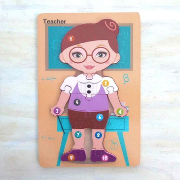 Captivating Wooden Animal and Dinosaur Puzzle Collection