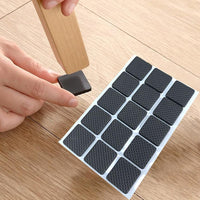 (net) SquareTable Foot Pad Black Set Of 30 pcs