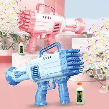 (NET) Bubble Gun 32 Holes Bubble Machine Gun