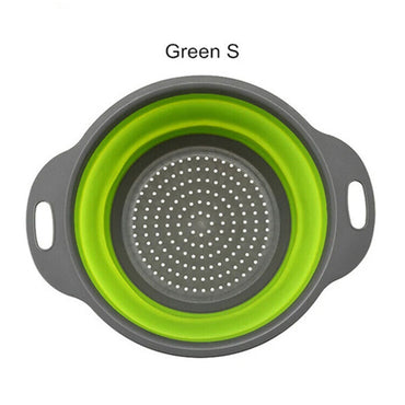 Silicone Folding Plastic Colander Strainer Kitchen 24 x 30 x 9  cm