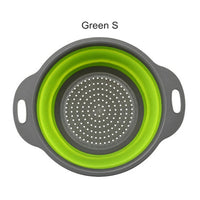 Silicone Folding Plastic Colander Strainer Kitchen 24 x 30 x 9  cm