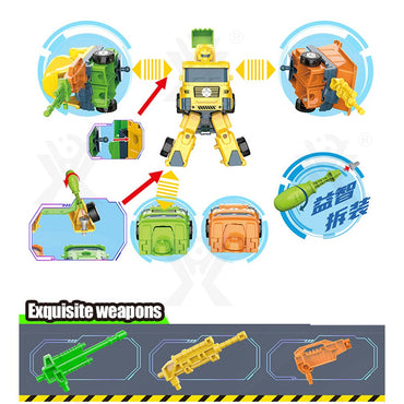 New Cool Plastic Intelligent Transformers 3in1 Robot Car Toys