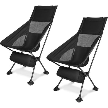 (net)Outdoor Portable Camping Chair Ultralight Compact Oxford Cloth Folding Lawn Chair Backpacking Seat With Small Pocket Carrying Bag