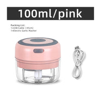 **(NET)** Mini Portable  Electric Garlic Machine Kitchen Meat Chopper Seasoning & Spice for Garlic Vegetables Salad