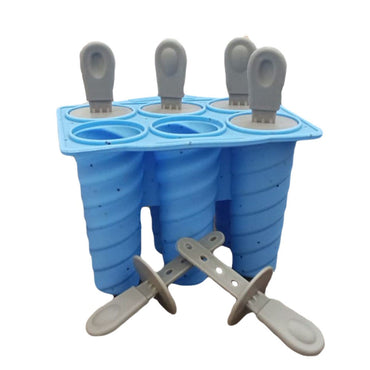 (Net) Silicone Ice Cream Popsicle Molds Silicone 6 Pieces