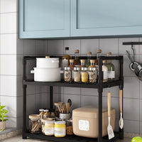 Kitchen Organizer 2 Layers Holder Counter Top Storage Rack Kitchen Spice Holder Drawer Storage Rack For Kitchen