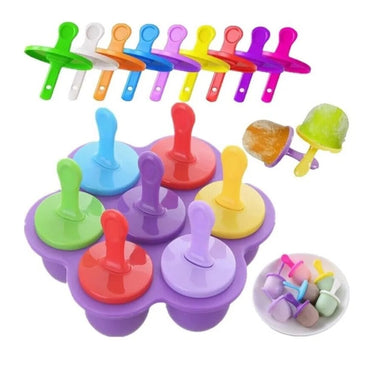 7 Cavity Silicone Mini Ice Popsicle Mold / 22FK069
