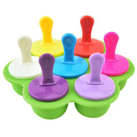 7 Cavity Silicone Mini Ice Popsicle Mold