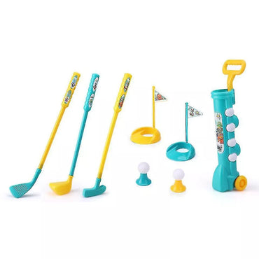 Kids Mini Golf Club Caddy Toys Set