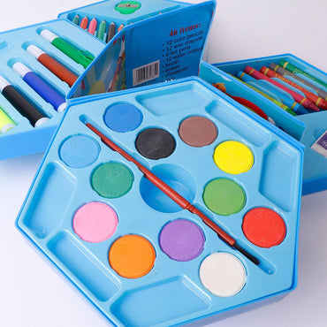 (Net) 46 Pcs Coloring Kit Art Set
