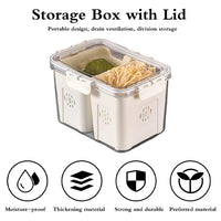 (Net) Kitchen Space Saving Bins - Elevate Your Food Storage, Organization, and Convenience