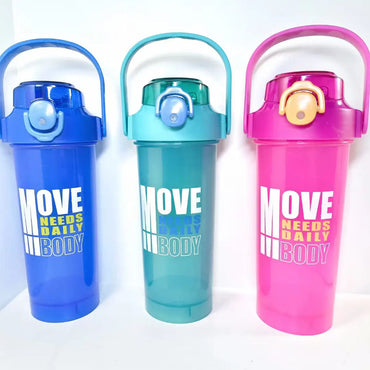 Plastic Water Bottle With Straw 850 ML