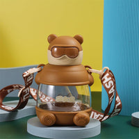 (Net) Water Bottle With Straw 900ML