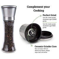 Stainless Steel Salt Or Pepper Grinder