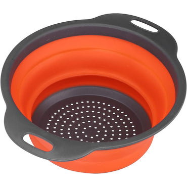 Silicone Folding Plastic Colander Strainer Kitchen 24 x 30 x 9  cm