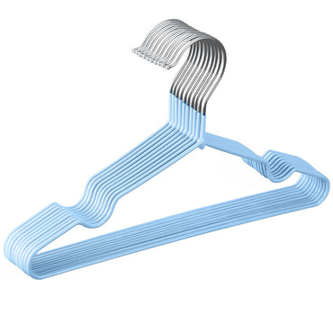 10 Metal Hanger Space Saving Slim Design