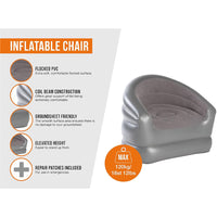 AIR Chair Inflatable Camping Seat For Indoor & Outdoor Use