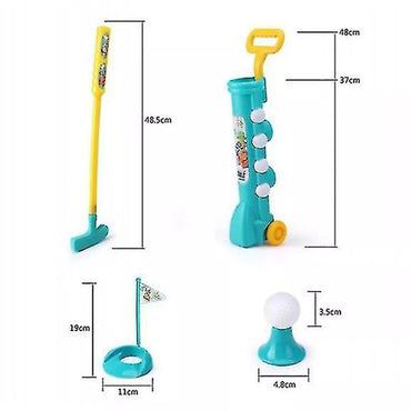 Kids Mini Golf Club Caddy Toys Set