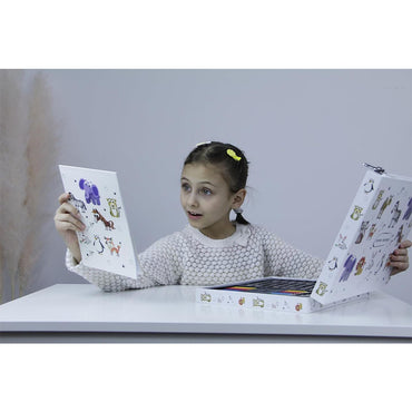 68-Piece Painting Set in Portable Briefcase for Kids and Adults