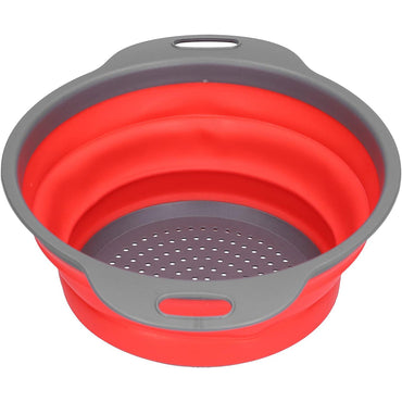 Silicone Folding Plastic Colander Strainer Kitchen 24 x 30 x 9  cm