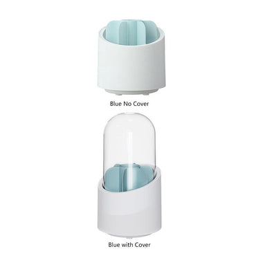 360°  Rotating Makeup Brush Storage Box Portable Desktop Cosmetic Organizer Makeup Brush Holder With Lid Clear Acrylic Cover