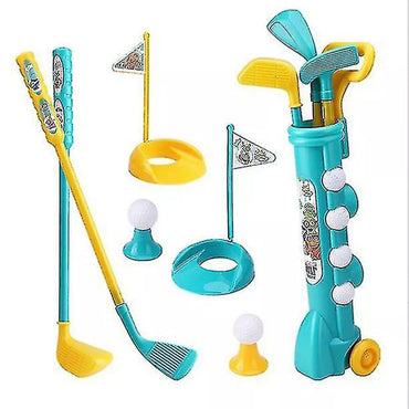 Kids Mini Golf Club Caddy Toys Set