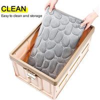 Tan Rugs for Bathroom Floor Non Slip Bath Mat Thick Soft Memory Foam Carpet 40 x 60 cm