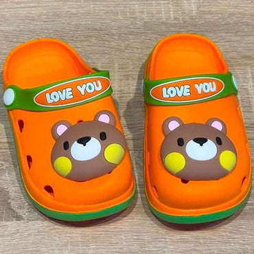 Yellow Bee Cute Bear Clogs for Boys