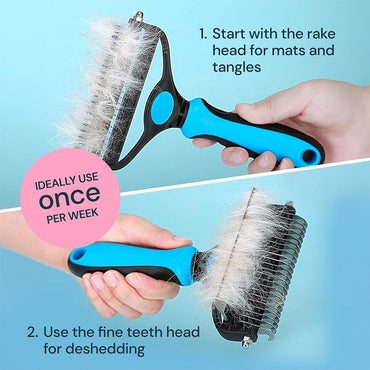 Pet Grooming Brush for Dogs & Cats