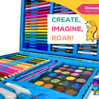 128 pcs  Professional Children's Art Set Wooden Box