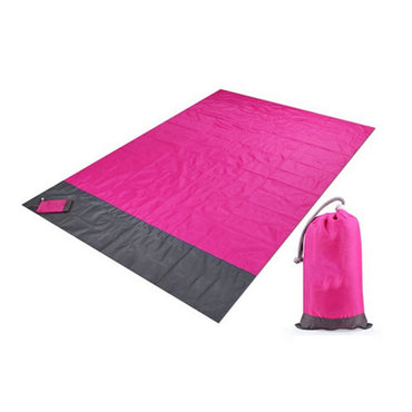 Pocket Picnic Waterproof Beach Mat Sand Free Blanket Camping Outdoor 200 x 140 cm